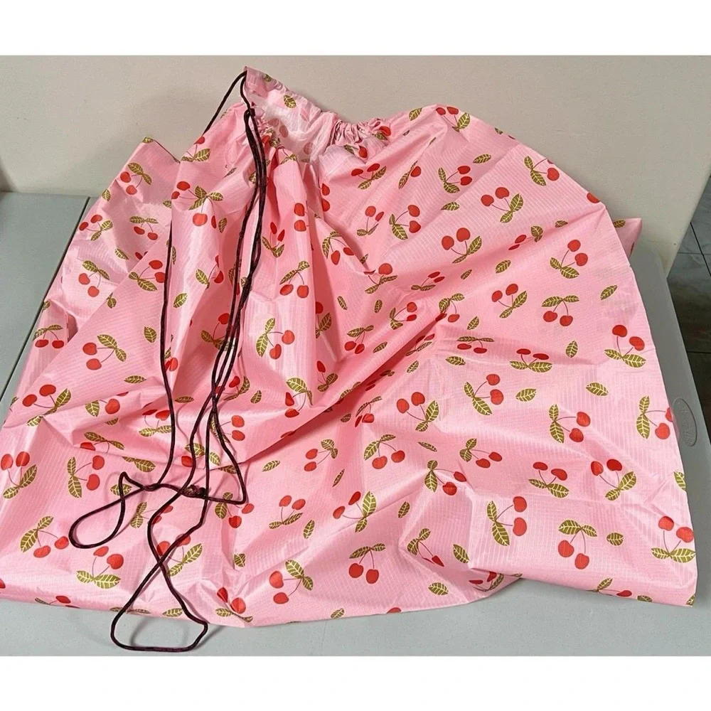 Pink Pastel Cherry Cherries Drawstring Laundry Bag Pouch Sack Size XL 🍒✨ #bag